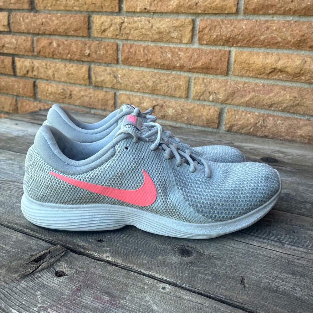 Nike Revolution 4 Running Shoes 11W Grey Pink AH8799-016 Low Top Sneakers